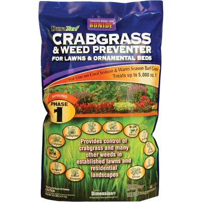 Bonide 60400 DuraTurf Crabgrass & Weed Preventer, 9.5 Lb, 5000 Sq.Ft.