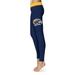 Women's Navy Kent State Golden Flashes Plus Size Solid Yoga Leggings