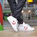 Converse Shoes | Nib Converse Pro Leather 76 Mid White/Casino/White 157426c Us Mens 10 | Color: Red/White | Size: 10
