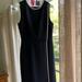 J. Crew Dresses | Jcrew Navy Sheath Dress With White Trim. Fully Lined. Size 4. | Color: Blue/White | Size: 4