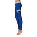 Women's Navy New Orleans Privateers Solid Yoga Leggings