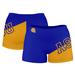 Women's Blue Albany State Golden Rams Color Block Shorts