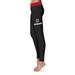 Women's Black Nebraska Omaha Mavericks Plus Size Solid Yoga Leggings