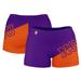 Women's Purple Northwestern State Demons Plus Size Color Block Shorts
