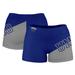 Women's Navy New Orleans Privateers Plus Size Color Block Shorts