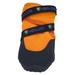 Orange Urban Walker III Dog Boots Set, Medium/Large, Orange / Black