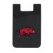 Black Arkansas Razorbacks Top Loading Faux Leather Phone Wallet Sleeve