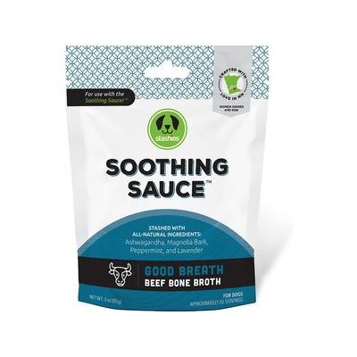 Stashios Soothing Sauce Beef Flavor Good Breath Powder Supplement for Dogs & Cats, 3-oz bag
