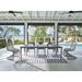 Seneca Aluminum Dining Table Metal in Black/Gray Coastal Living™ by Universal Furniture | 29 H x 84 W x 38 D in | Outdoor Dining | Wayfair U012753