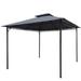 INLE 10 Ft. W X 10 Ft. D Steel Patio Gazebo Metal/Steel/Soft-top in Gray | 107 H x 118 W x 118 D in | Wayfair NIESL2920