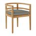 Summer Classics Santa Barbara Patio Dining Armchair w/ Cushions Wood in Brown/Gray | 27.75 H x 22.75 W x 23.125 D in | Wayfair 27894+C1924221W4221