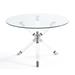 Uptown Club Acorn Dining Table Plastic/Acrylic/Glass in Gray | 30 H x 47 W x 47 D in | Wayfair GM7900