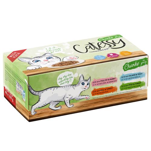 96x100g Chunks in Sauce Catessy Wet Cat Food