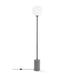 m.a.d. Furniture Design Pier Globe Floor Lamp Glass in White | 70.8 H x 11.8 W x 11.8 D in | Wayfair G46G-WHT-180-C2