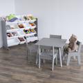 Harriet Bee kids Modern Wood Table & 4 Chairs Set Wood in Gray | 17 H x 23.6 W in | Wayfair 561E9B98E0FA4500889EE58154370FFF