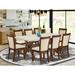 One Allium Way® Dining Set Wood/Upholstered in White | 30 H x 40 W x 72 D in | Wayfair FA08605569C94317BFBF74EACC313660