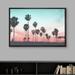 SIGNLEADER Framed Canvas Print Wall Art Palm Tree View At Sunset Nature Ocean Photography Modern Art Nautical Scenic Colorful Ultra For Living Room | Wayfair