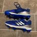 Adidas Shoes | Adidas Purehustle Tpu Softball Cleats Royal Blue White Fv9044 Women's | Color: Blue/White | Size: 8.5