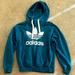 Adidas Tops | Adidas Trefoil Hoodie. Size Xs Color Teal/Blue | Color: Blue | Size: Xs