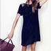 Madewell Dresses | Madewell 100% Silk Sequin-Yoke Dress In True Black | Color: Black | Size: 6