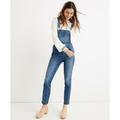 Madewell Jeans | Madewell Skinny Denim Overalls In Blue Jansing Wash Womens Xs | Color: Blue/White | Size: Xs