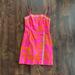 Lilly Pulitzer Dresses | Lilly Pulitzer Jesse Romper Skort Pink Orange Size 0 | Color: Orange/Pink | Size: 0
