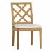 Summer Classics Haley Patio Dining Side Chair w/ Cushions Wood in Brown | 36.25 H x 20.75 W x 24.75 D in | Wayfair 29474+C2656258N