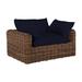 Summer Classics Montecito Patio Chair w/ Cushions Wicker/Rattan in Brown | 25 H x 53.5 W x 41.5 D in | Wayfair 339382+C773F6455N