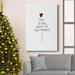 The Holiday Aisle® Love Is Spirit B.W. Premium Gallery Wrapped Canvas - Ready To Hang Canvas, Solid Wood in White | 36 H x 24 W x 1 D in | Wayfair