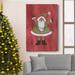 The Holiday Aisle® Holiday Santa III Premium Gallery Wrapped Canvas - Ready To Hang Canvas, in Black/Blue/Green | 18 H x 12 W x 1 D in | Wayfair