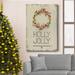 The Holiday Aisle® Holly Jolly Premium Gallery Wrapped Canvas - Ready To Hang Metal in Black/Blue/Green | 48 H x 32 W x 1 D in | Wayfair