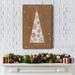 The Holiday Aisle® Plaza Tree Premium Gallery Wrapped Canvas - Ready To Hang Metal in Black/Blue/Green | 48 H x 32 W x 1 D in | Wayfair