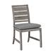 Summer Classics Charleston Teak Patio Dining Side Chair w/ Cushions Wood in Brown | 35.5 H x 20.12 W x 24 D in | Wayfair 254127+C6826458N