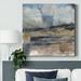 Orren Ellis Shadow Sea Fan I-Premium Gallery Wrapped Canvas - Ready To Hang Canvas, Solid Wood in Black/Blue/Green | 10" H x 10" W x 1" D | Wayfair
