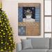 The Holiday Aisle® Winter Night Premium Gallery Wrapped Canvas - Ready To Hang Metal in Black/Blue/Green | 48 H x 32 W x 1 D in | Wayfair