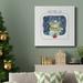 The Holiday Aisle® Christmas Bear-Premium Gallery Wrapped Canvas - Ready To Hang Canvas, in Black/Blue/Green | 24 H x 24 W x 1 D in | Wayfair