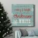 The Holiday Aisle® White Christmas-Premium Gallery Wrapped Canvas - Ready To Hang Metal in Black/Blue/Green | 40 H x 40 W x 1 D in | Wayfair