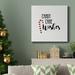 The Holiday Aisle® Candy Cane Wishes-Premium Gallery Wrapped Canvas - Ready To Hang Metal in Black/Blue/Green | 32 H x 32 W x 1 D in | Wayfair