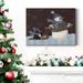 The Holiday Aisle® Night Ride- Premium Gallery Wrapped Canvas - Ready To Hang Metal in Black/Blue/Green | 40 H x 30 W x 1 D in | Wayfair