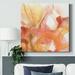 Orren Ellis Sunset Marble I-Premium Gallery Wrapped Canvas - Ready To Hang Canvas in Orange/Red/White | 24 H x 24 W x 1 D in | Wayfair