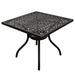 Lark Manor™ Airi Aluminum Dining Table Metal in Black | 30 H x 37 W x 37 D in | Outdoor Dining | Wayfair A0D7DDB621DE4E4B96DD533430C5D900