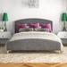 Etta Avenue™ Alphonse Twin Panel Bed Upholstered/Velvet, Wood in Gray | 52.4 H x 58.3 W x 80.9 D in | Wayfair 026078DCE9424A0A97568689D3461E9C
