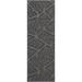 Gray 2' x 14' Area Rug - Latitude Run® Glensperth Indoor Outdoor Custom Size Area Rugs Made In USA Pattern Geometrical, Area Rugs Nylon | Wayfair