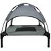 Tucker Murphy Pet™ Aspyn Cot w/ Canopy Elevated Polyester in Gray | 24 H x 24 W x 18 D in | Wayfair F0F8DDDF676E44F6BA12C35CB5FE7802