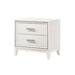 Rosdorf Park Dustiee 2 - Drawer Nightstand in White Wood in Brown/White | 26 H x 17 W x 17 D in | Wayfair 3D1E012AFF224F7BB175C67A36BFB70B