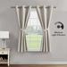Creative Home Ideas Legrae Blackout Grommet Window Curtain Panel Pair with Tiebacks