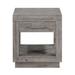 Alexandra Solid Wood One Drawer End Table in Rustic Latte