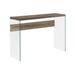 Accent Table, Console, Entryway, Narrow, Sofa, Living Room, Bedroom, Tempered Glass, Laminate, Clear, Contemporary