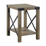 Oak end table solid wood abiram table rectangular top table