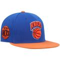 "Men's Mitchell & Ness Blue/Orange New York Knicks Hardwood Classics Snapback Hat"